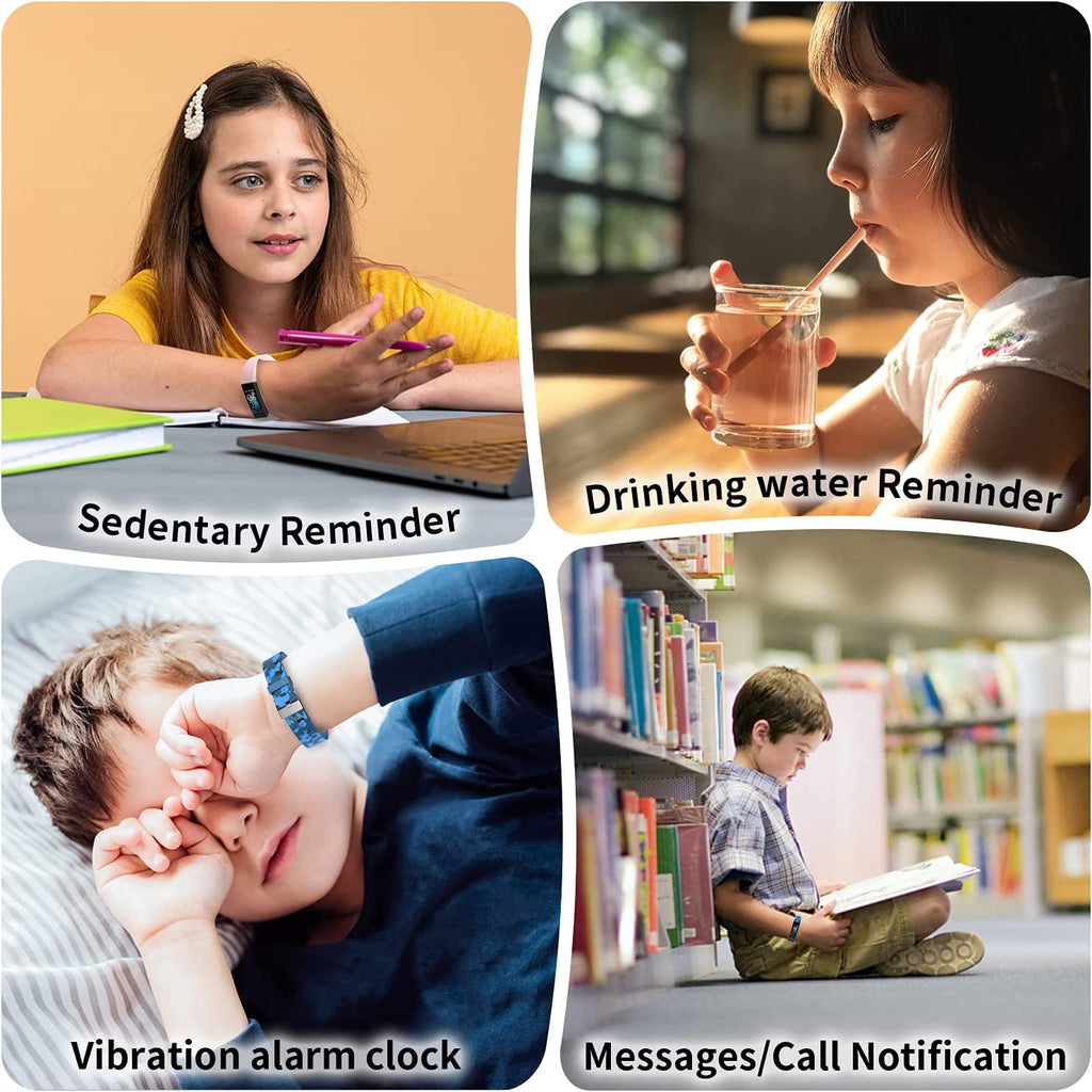 Fun and Functional Kids Fitness Tracker Smartwatch - IP68 Waterproof with 11 Sport Modes, Heart Rate Monitor, and Activity Reminders for Ages 6-16