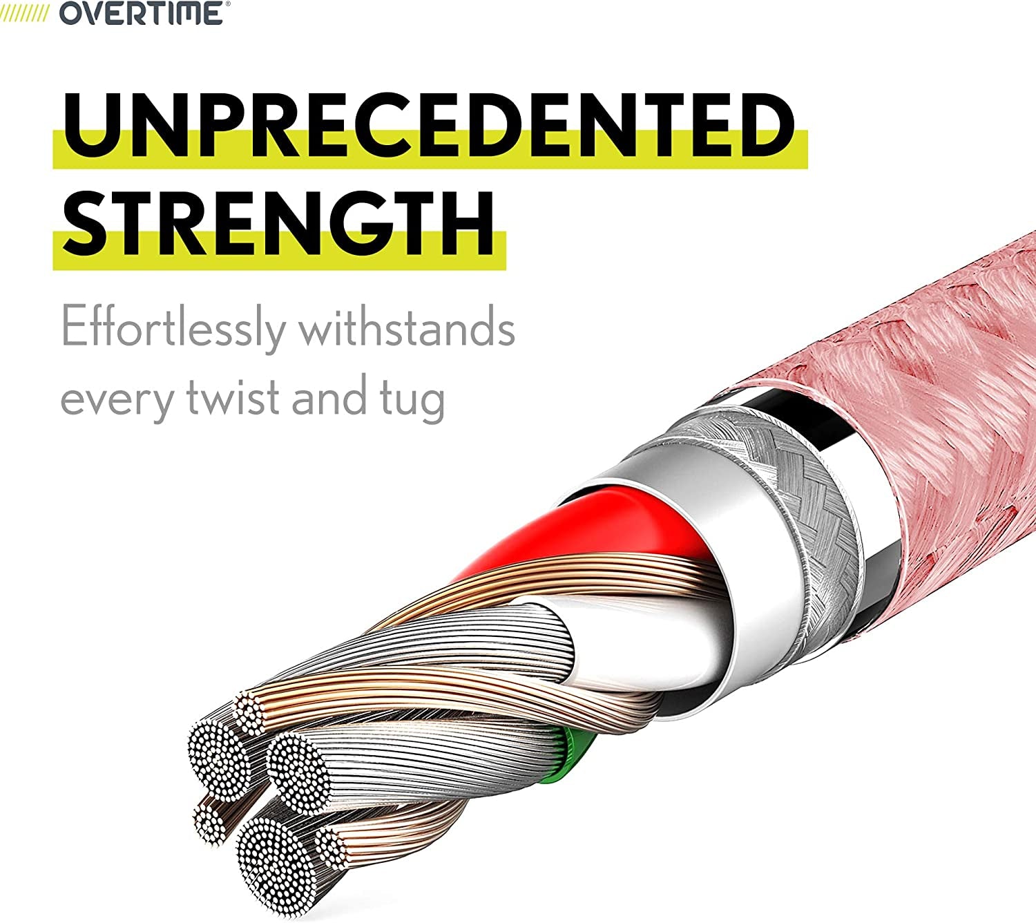 Ultimate iPhone Charger Set: Apple MFi Certified Lightning Cable with Dual USB Wall Adapter - 10ft in Stylish Rose Gold