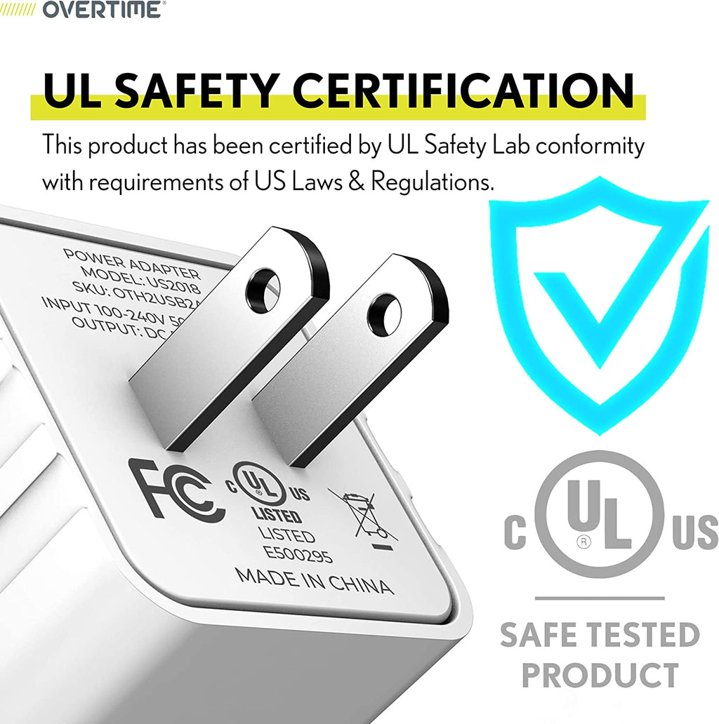 Ultimate iPhone Charger Set: Apple MFi Certified Lightning Cable with Dual USB Wall Adapter - 10ft in Stylish Rose Gold